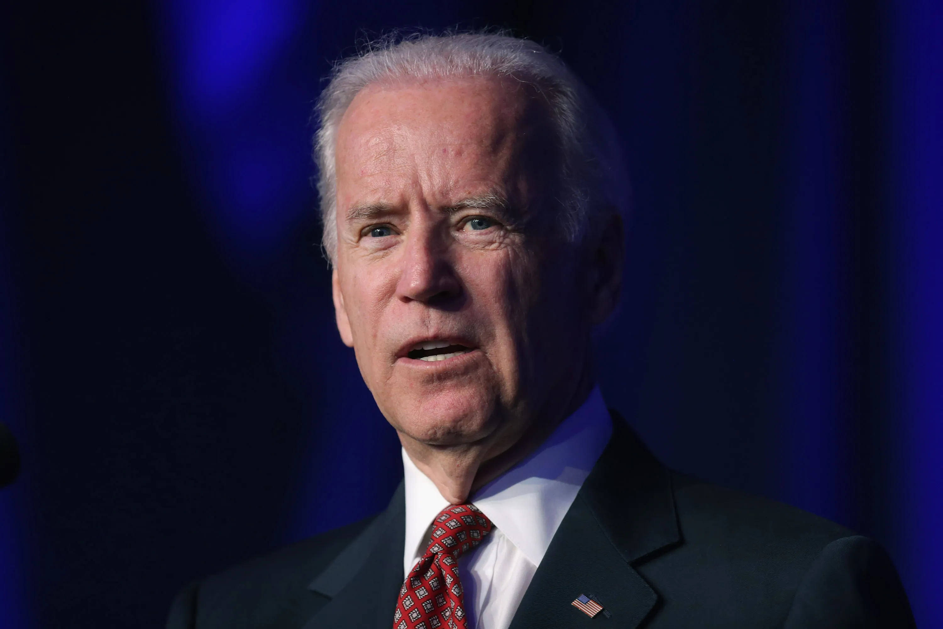 U.S. Vice President Joe Biden delivers remarks after receiving the Green Jobs Champion Award during the Good Jobs Green Jobs National Conference at the Washington Hilton April 13, 2015 in Washington, DC. Sponsored by a varied coalition including lightweight metals producer Alcoa, the United Steelworks union, the Sierra Club and various other labor, industry and telecommunications leaders, the conference promotes the use of efficient and renewable energy and cooperation in updating the country's energy infrastructure.
