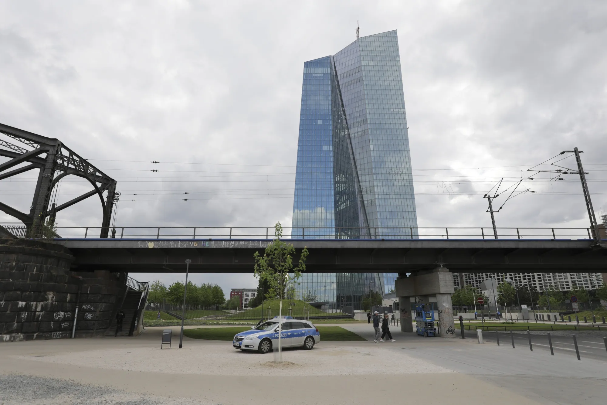 The European Central Bank (ECB) headquarters in Frankfurt.