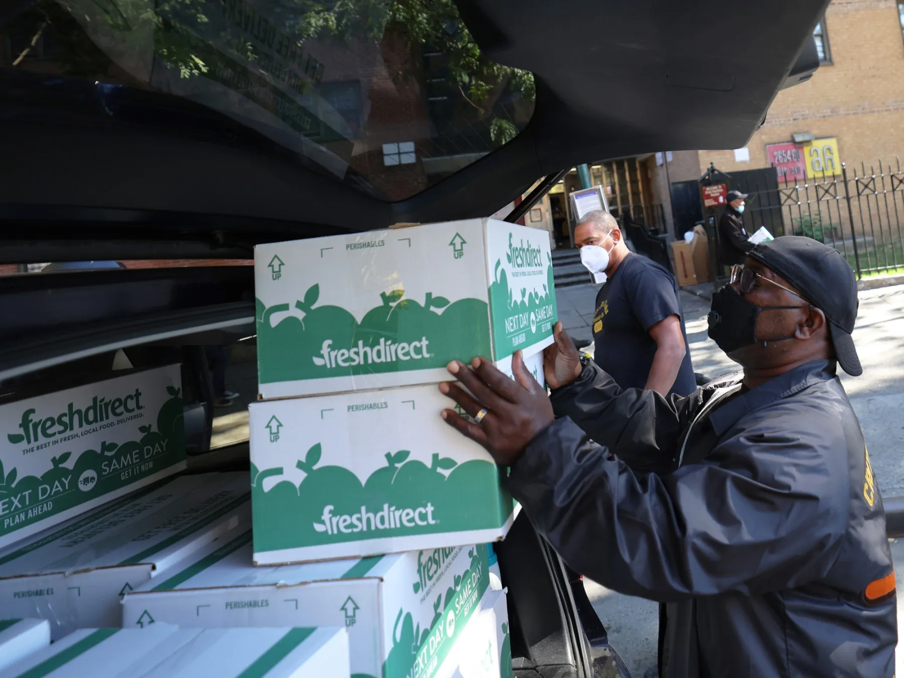 Food Distribution Held In Harlem Highlighting Food Insecurity In NYC