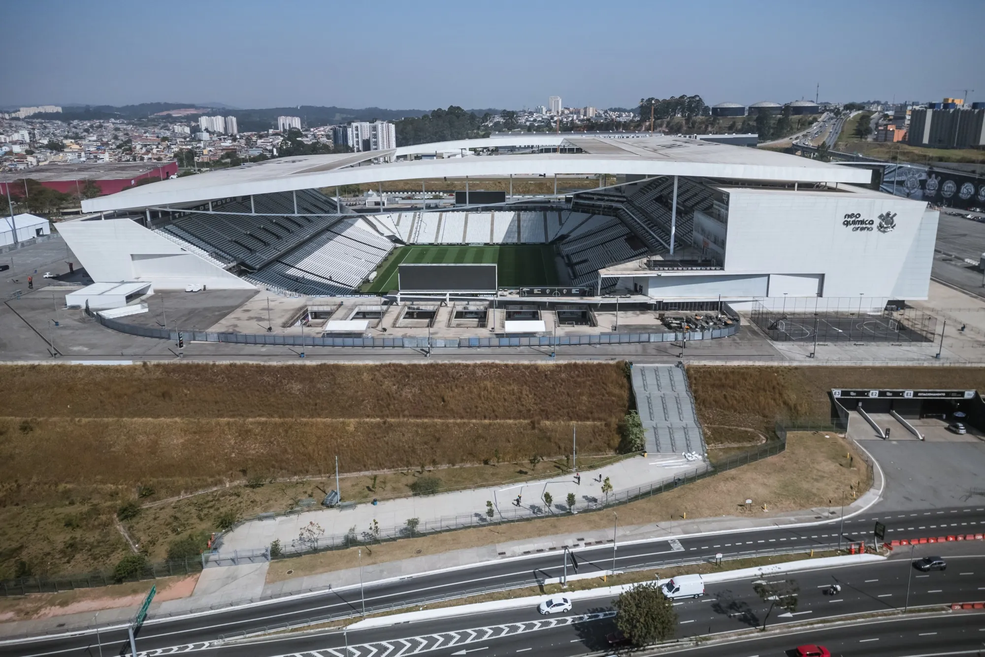 Arena Corinthians, em São Paulo, onde será o primeiro jogo oficial da NFL na América do Sul.