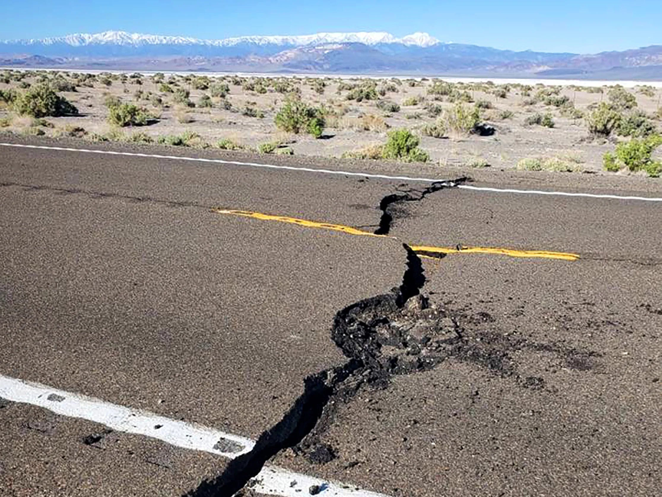 The U.S. Highway 95 closed for repairs after a magnitude 6.5 earthquake struck early Friday, May 15.