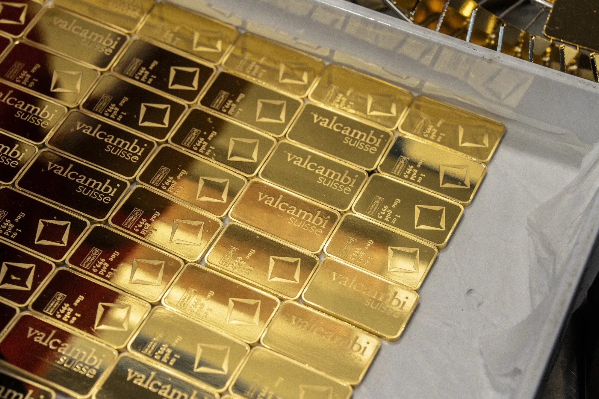 One-ounce gold bars