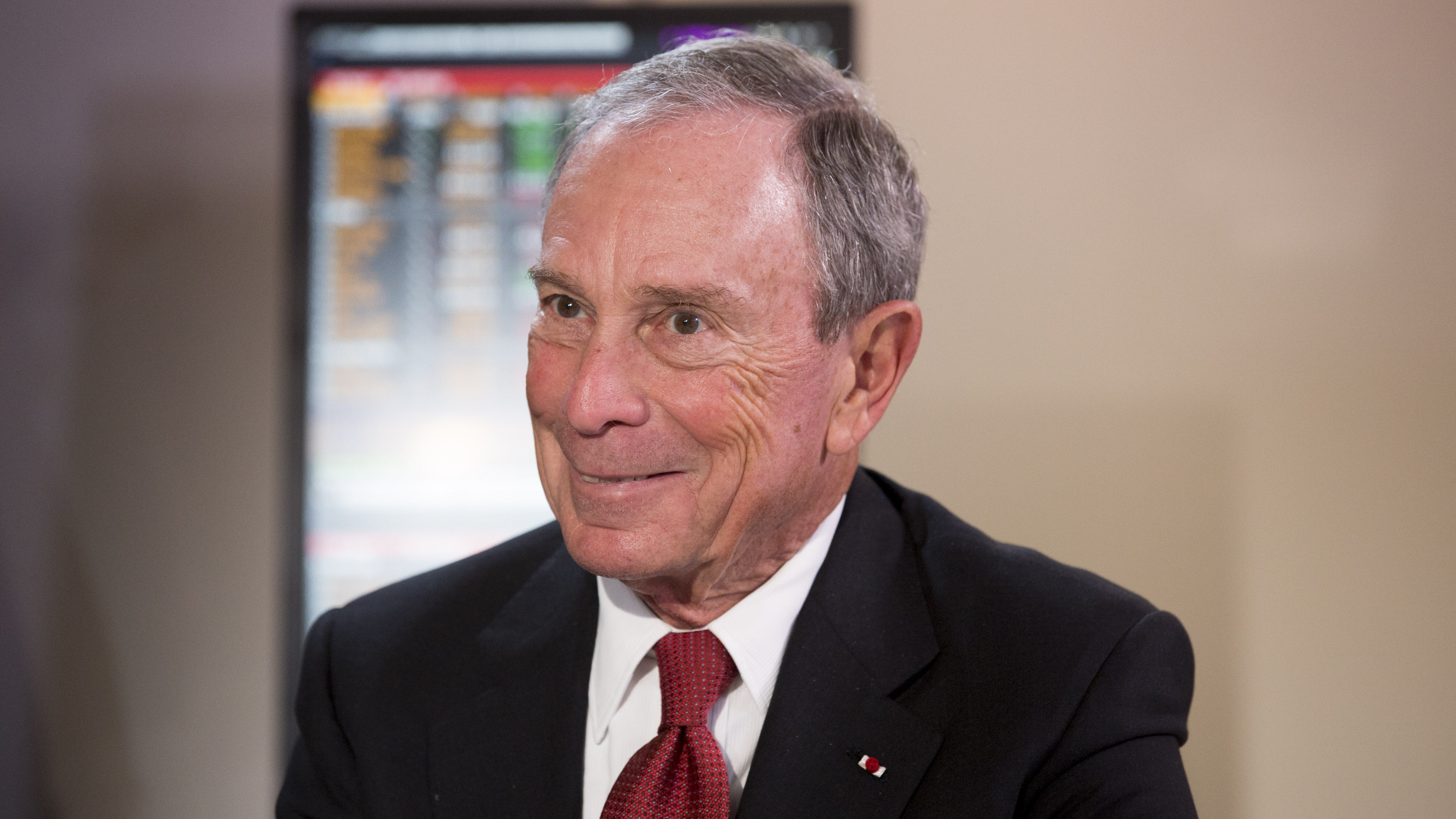 Michael Bloomberg, United Nations special envoy for cities and climate change and founder of Bloomberg LP, reacts during a news conference at the United Nations COP21 climate summit at Le Bourget in Paris, France, on Friday, Dec. 4, 2015.
