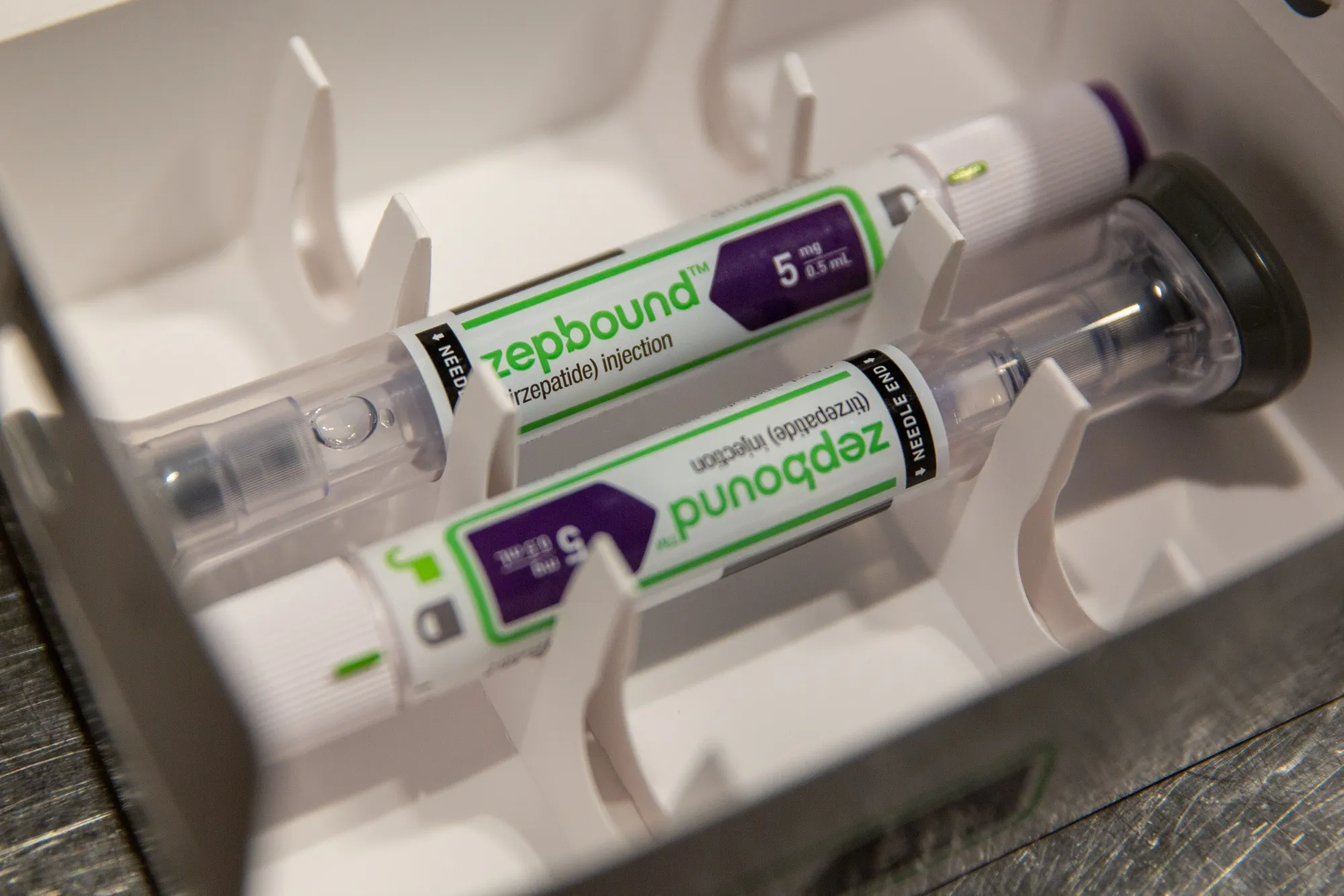 Eli Lilly &amp; Co. Zepbound injection pens.