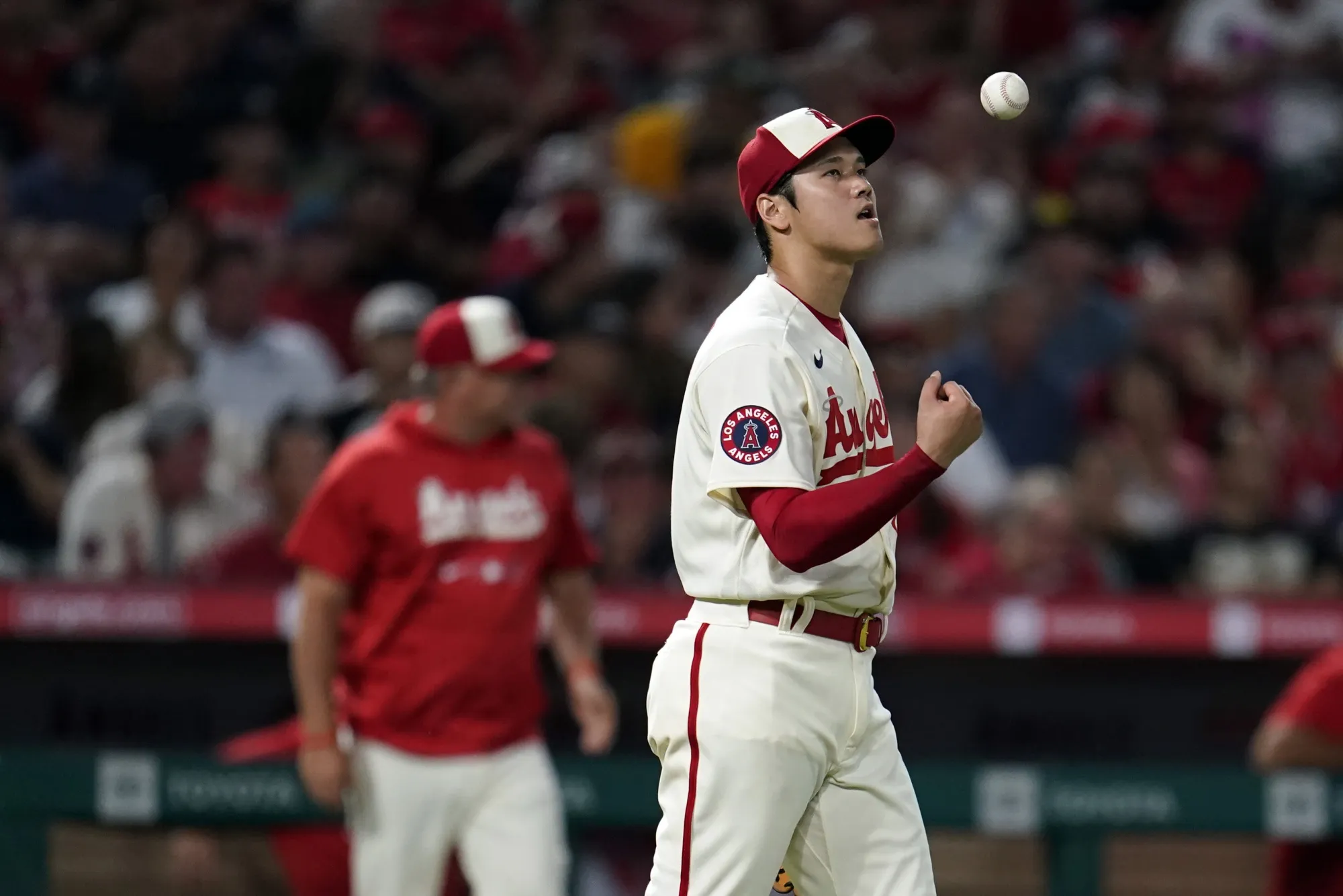 [0] LOS ANGELES ANGELS SIXTH MAN HAT Murphy\u0027s 3 RBIs Off Shohei Ohtani Lead A\u0027s Past Angels, 3-1
