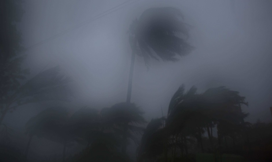 Hurricane Matthew roars over Baracoa, Cuba, in 2016.