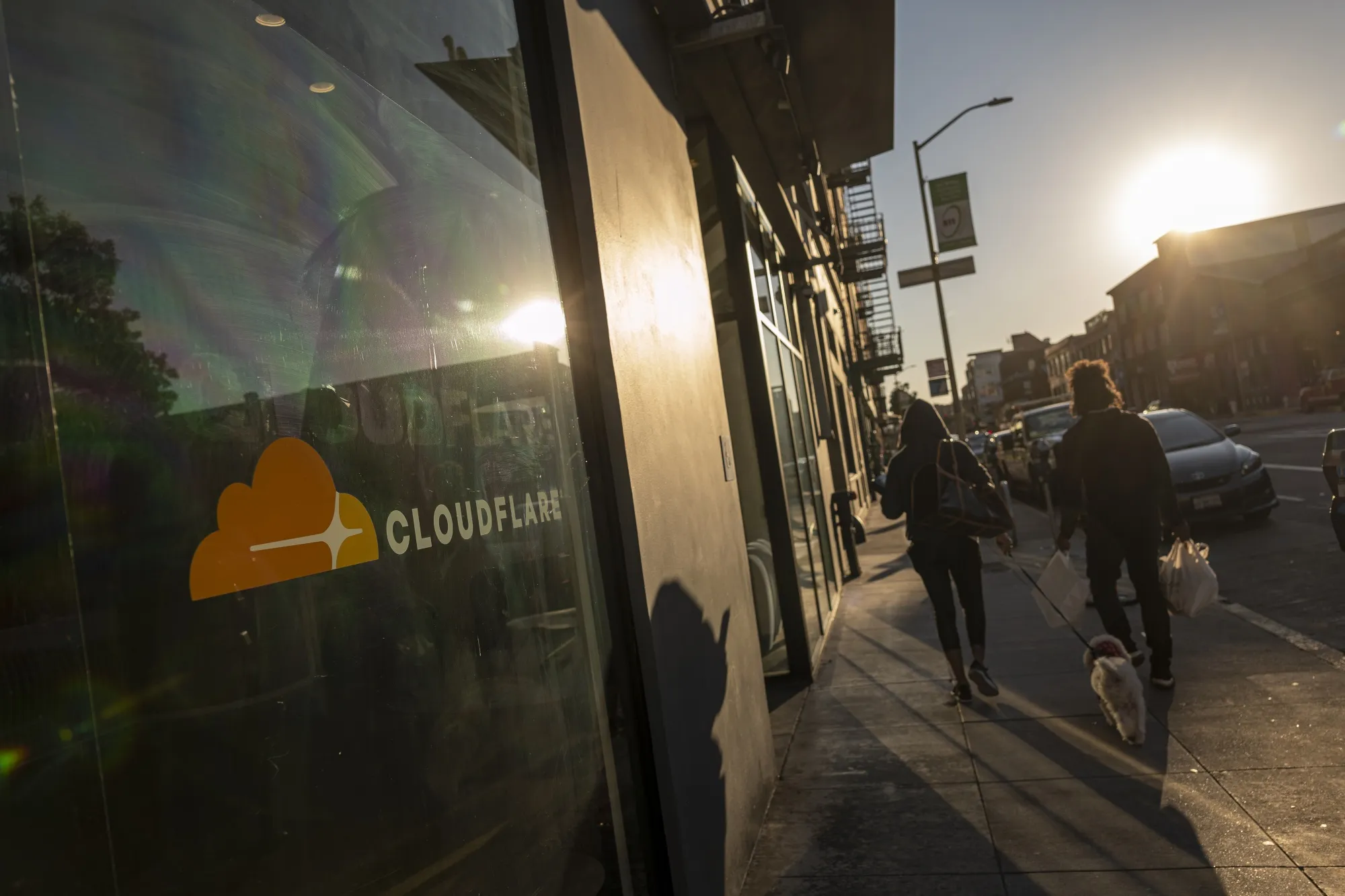 &nbsp;Cloudflare headquarters in San Francisco, California.