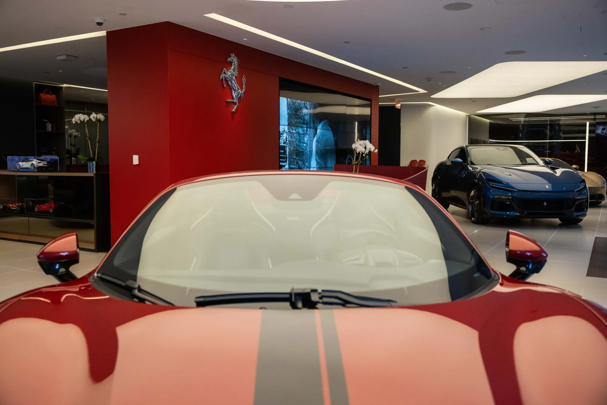 A Ferrari dealership on Park Ave. in New York.
