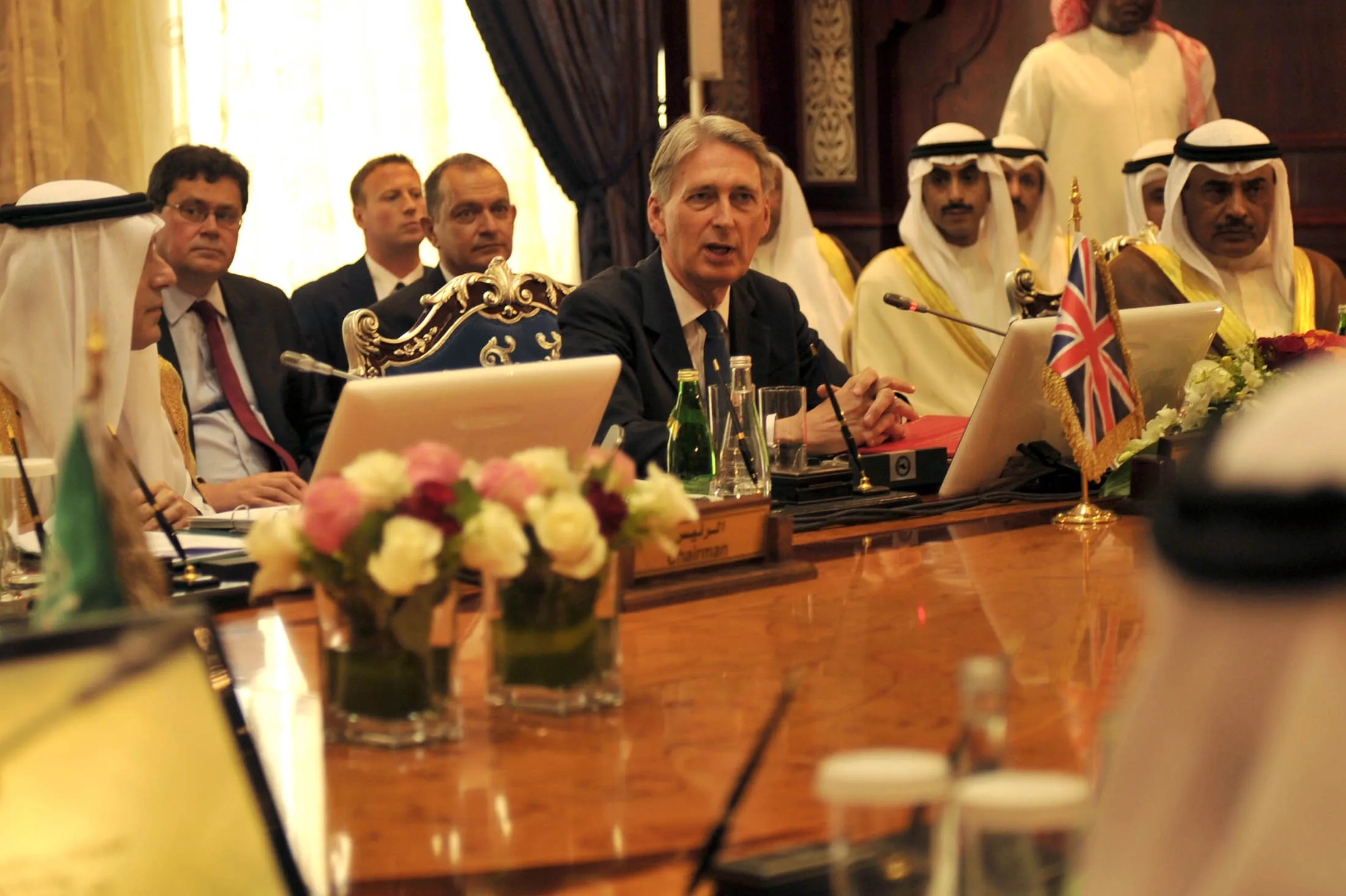 Britain's Foreign Secretary Philip Hammond in Jeddah on May 29.
