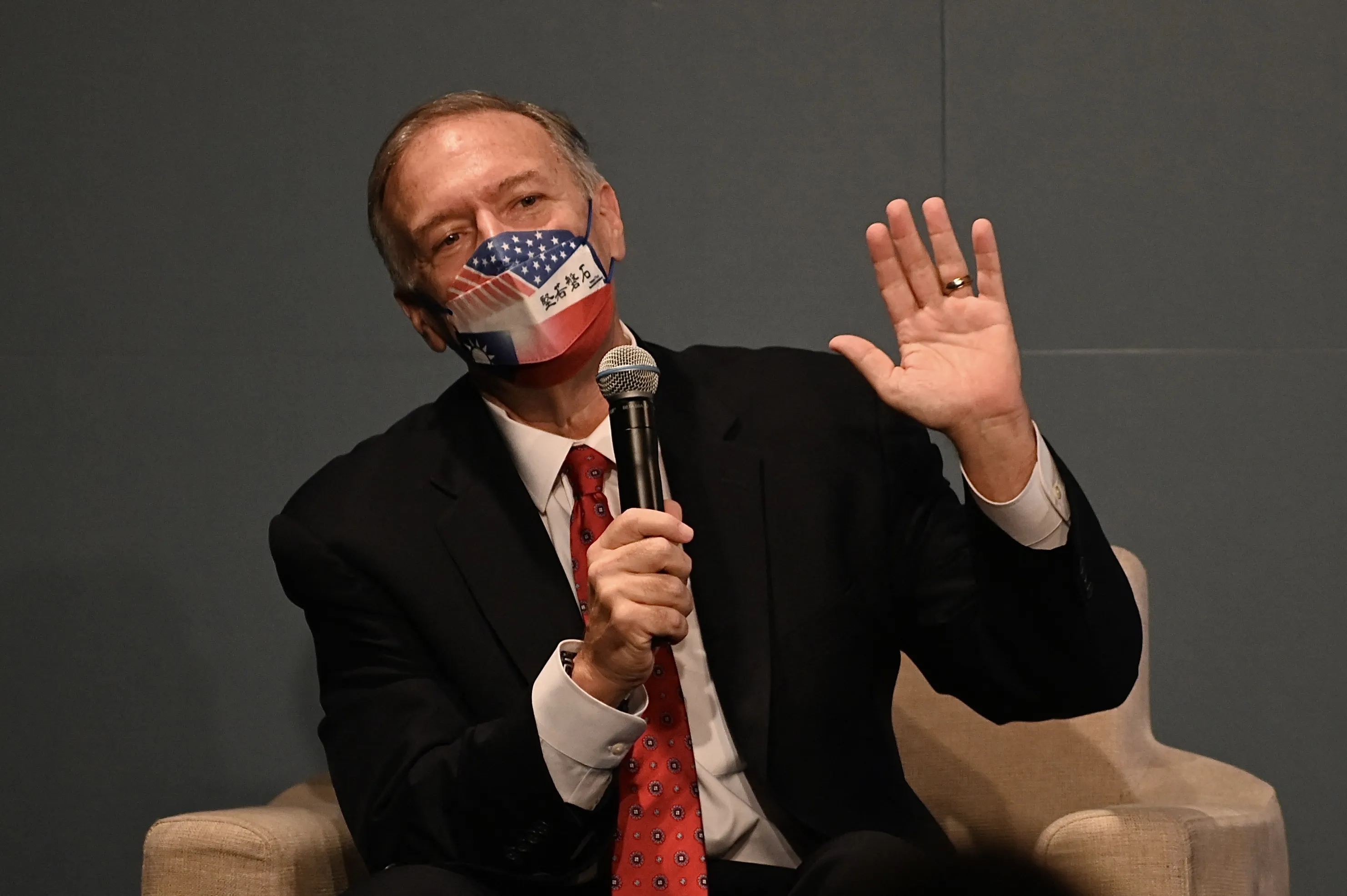 Mike Pompeo in Taipei on March 5.