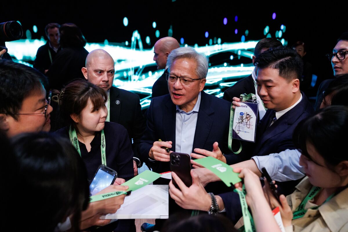 Nvidia’s $400 Billion Week Fueled by Jensen Huang’s Dealmaking Spree