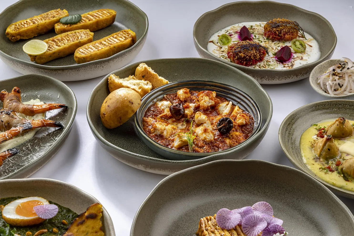 A spread at the recently opened Nisaba.