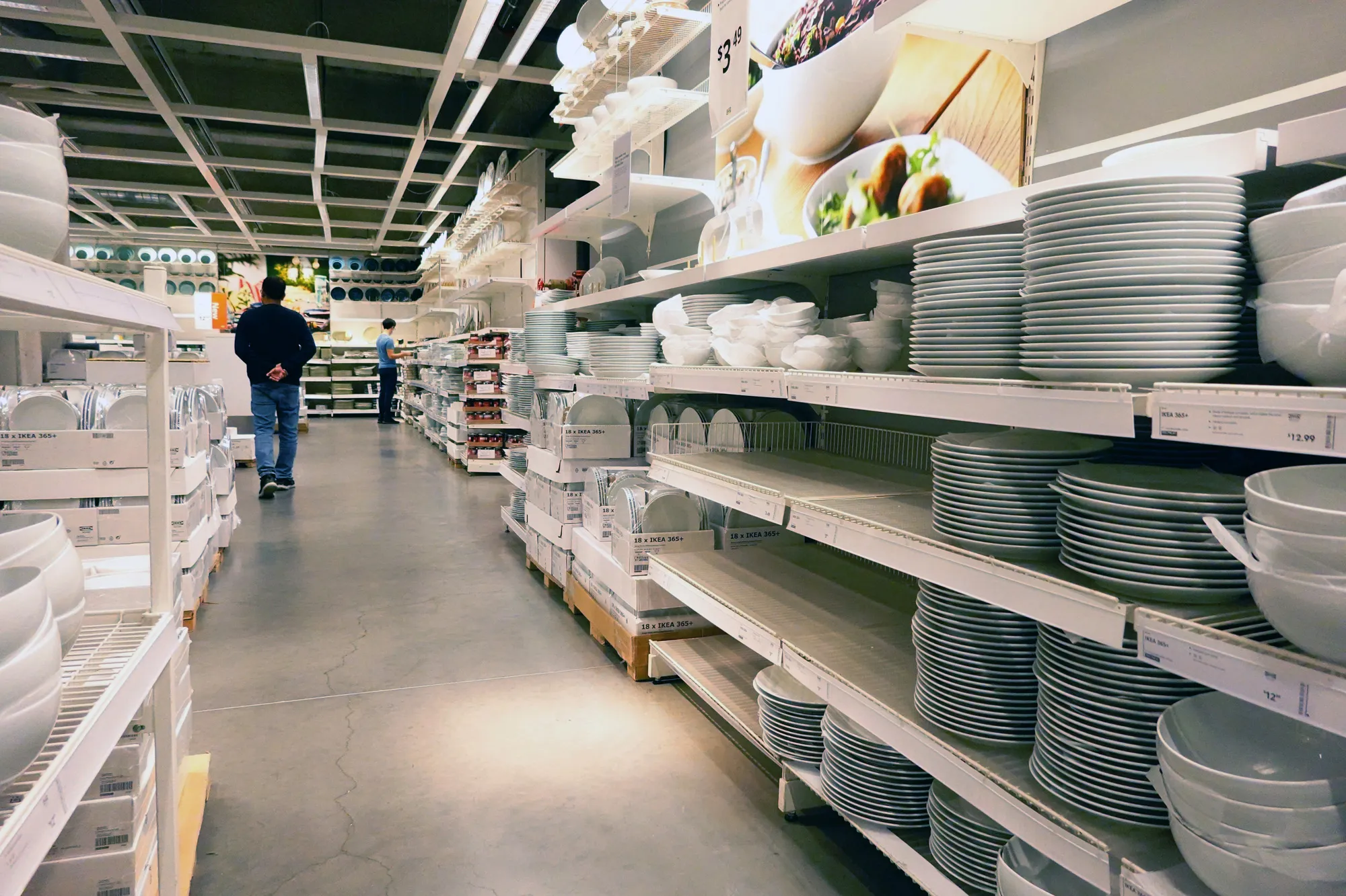 Shelves at an Ikea store in Brooklyn in October. &nbsp;