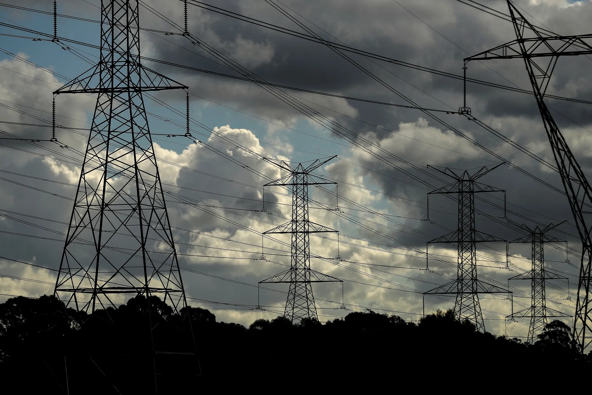 Transmission towers in Australia,&nbsp;which benefits from some of the world’s cheapest clean energy.