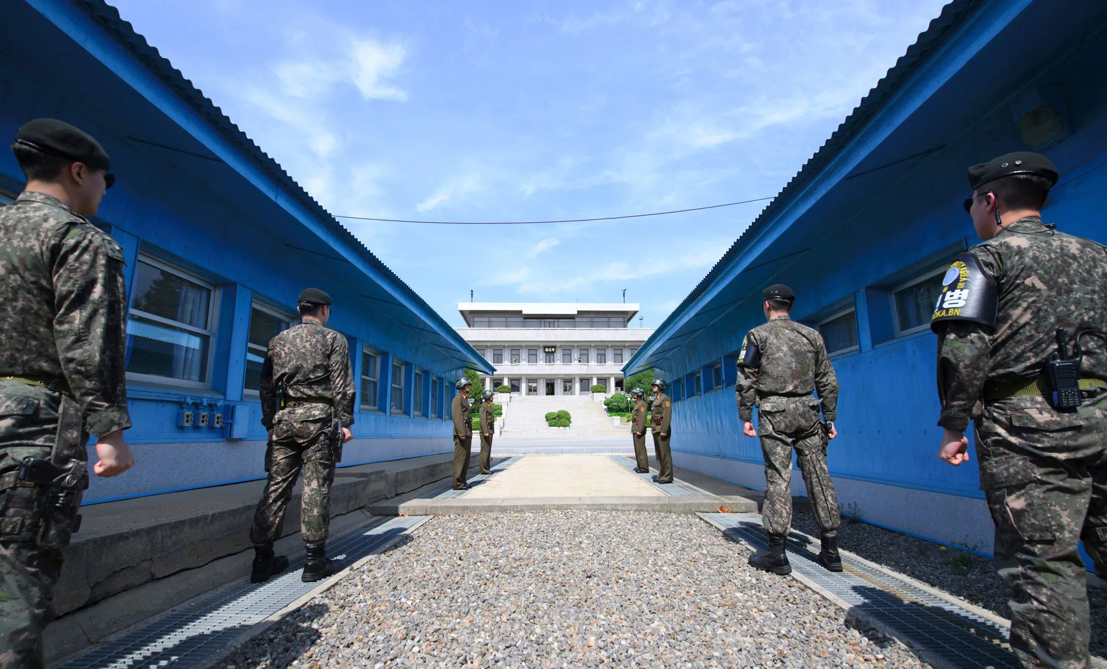 The truce village of Panmunjom in the Demilitarized Zone (DMZ).