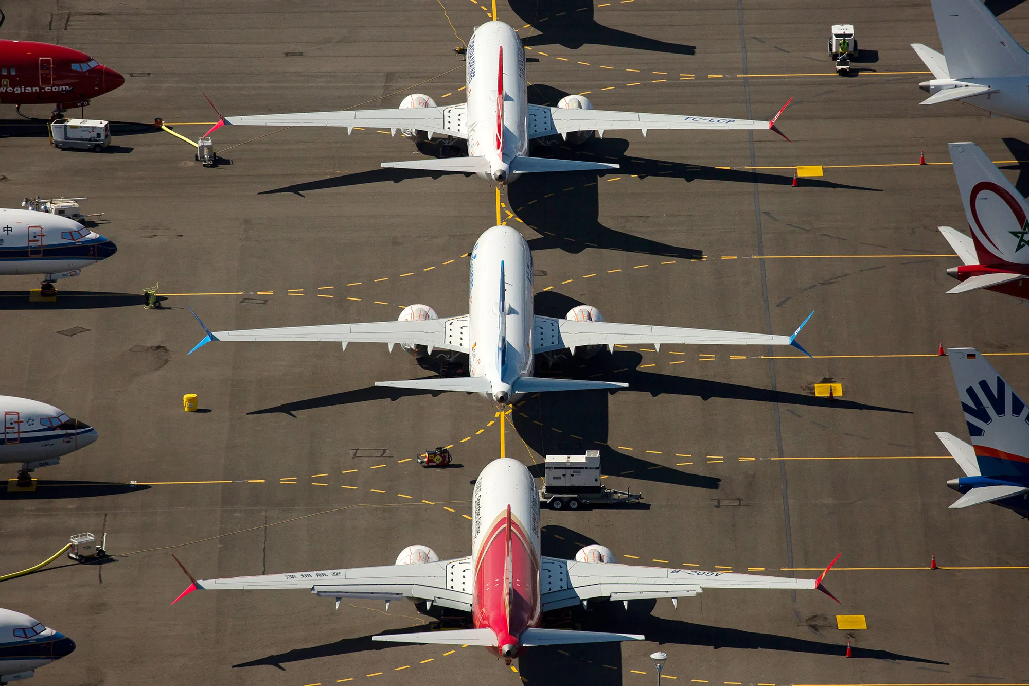 Boeing 737 Max&nbsp;airplanes&nbsp;in Seattle.&nbsp;