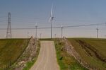 A wind farm in Rio Vista, California.
