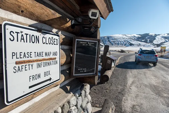 You're on your own in Yellowstone.
