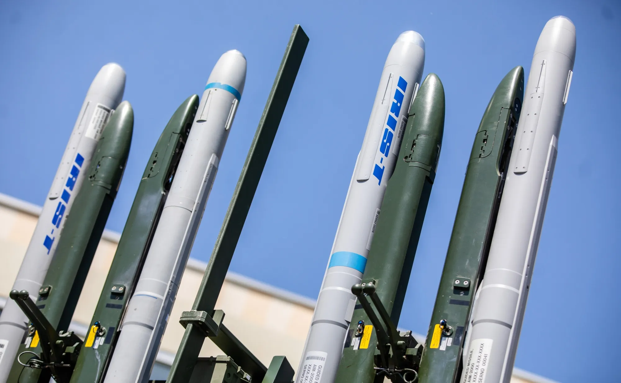 An Iris-T missile defense system.