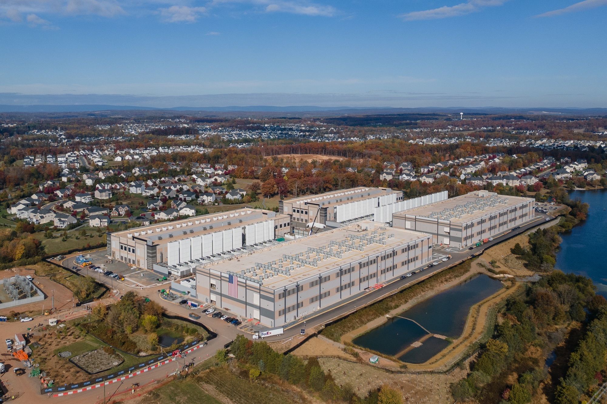A Microsoft data center in Aldie, Virginia.