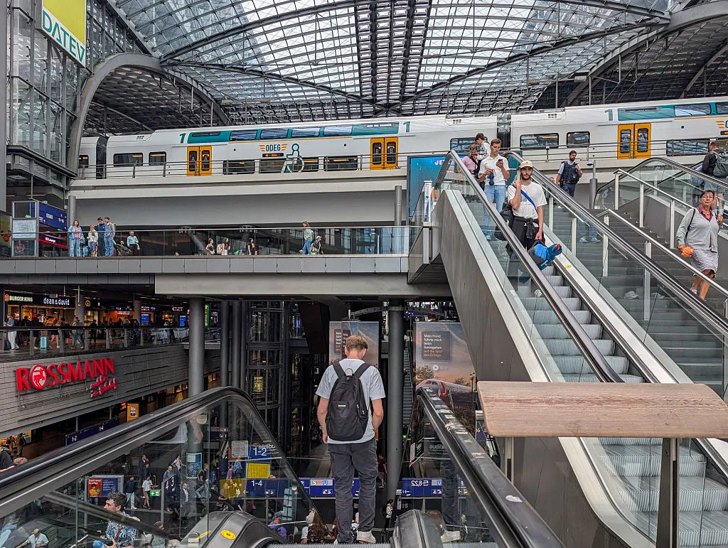 Train travel from Berlin (pictured) to Copenhagen would be reduced from seven hours to four under the European Commission’s new plan.&nbsp;