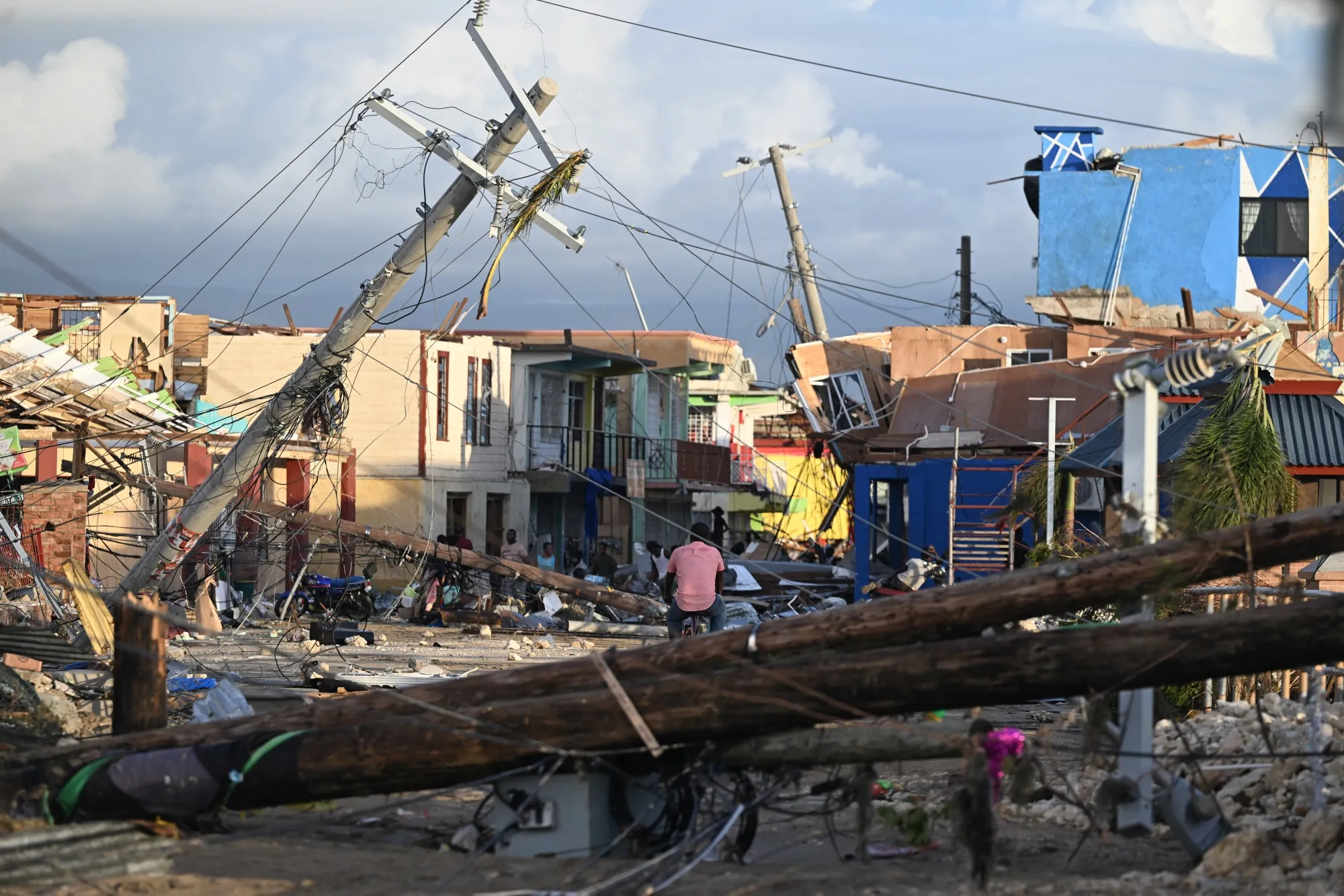 Damage from Hurricane Melissa in Jamaica.