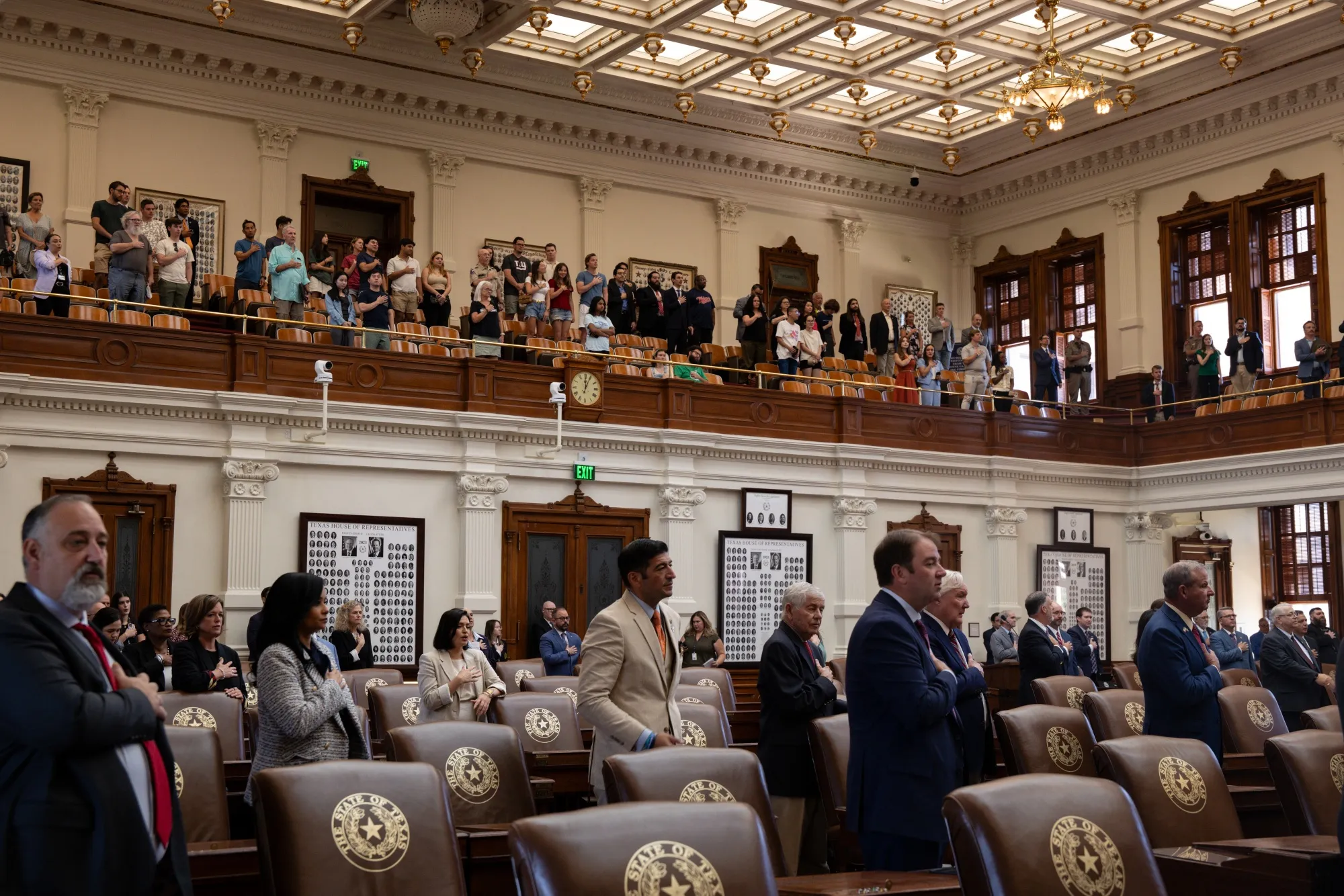 Lawmakers during a special session at the Texas State Capitol in Austin on&nbsp;Aug. 18.