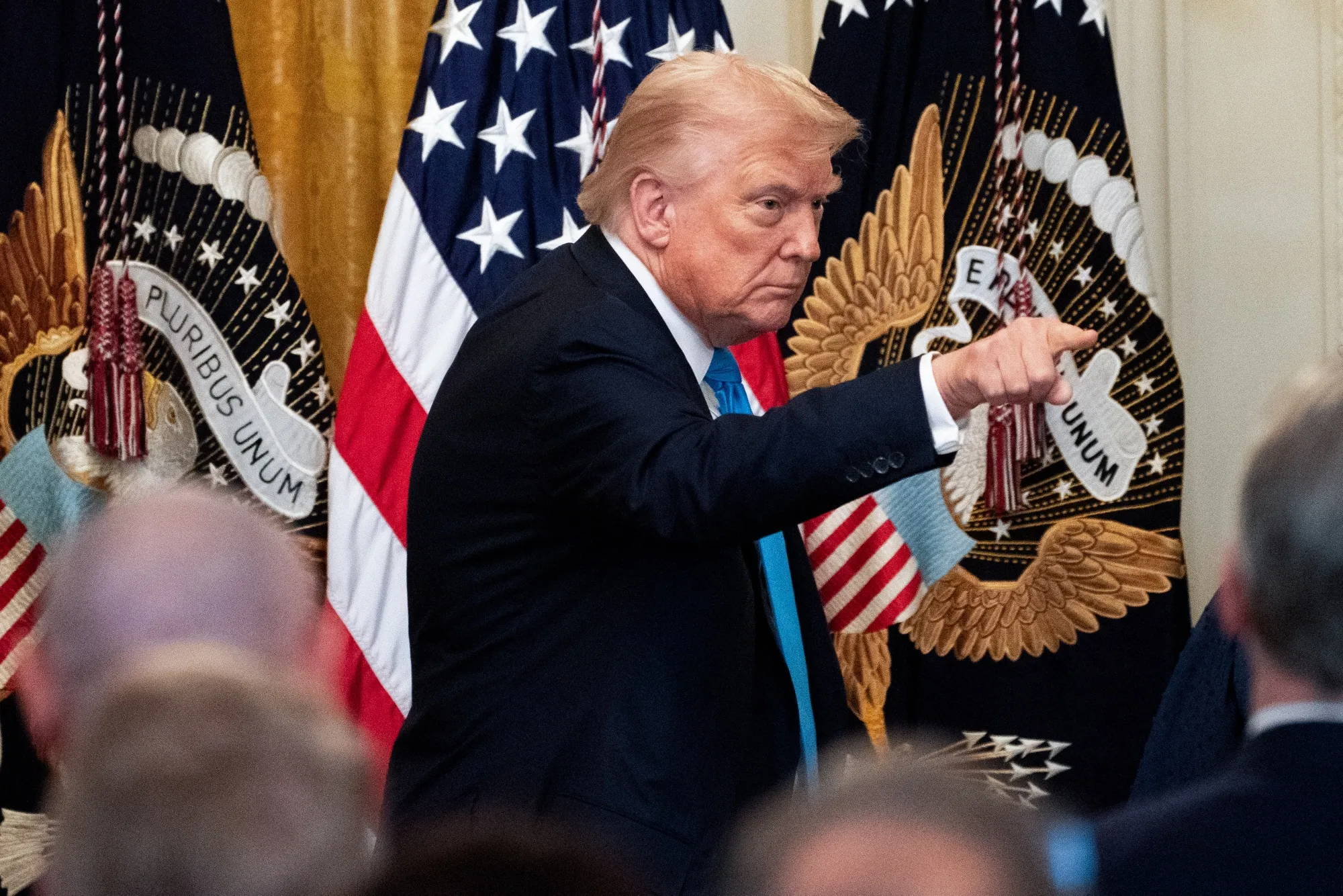 US President Donald Trump at the White House in Washington, DC, on July 30.