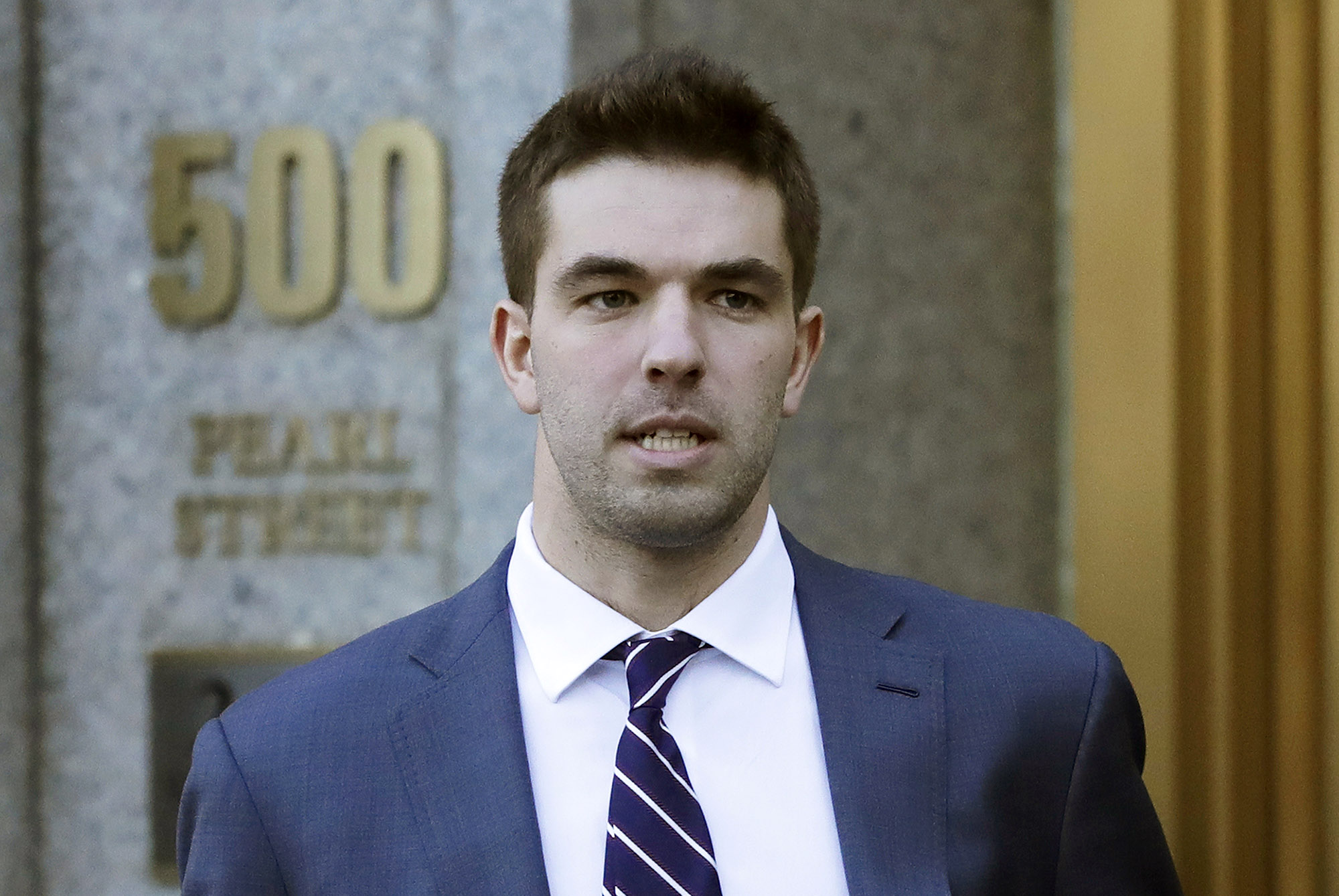 Billy McFarland&nbsp;leaves federal court in New York on&nbsp;March 6, 2018.
