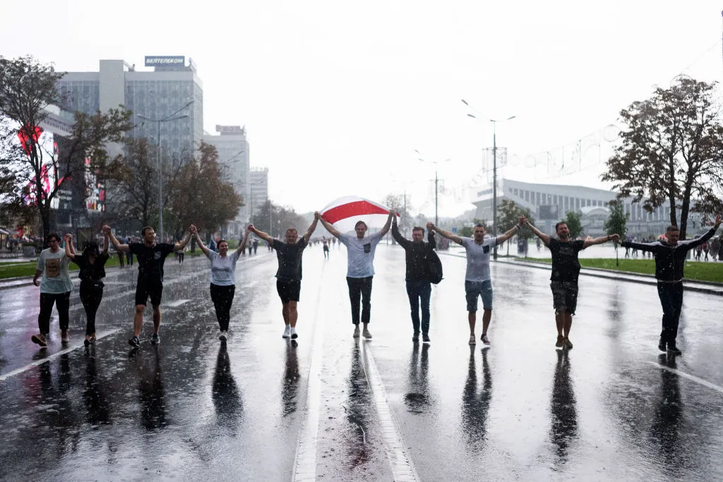 Not a prominent image on Belarusian state media.