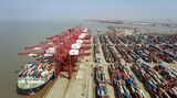 The Yangshan Deepwater Port in Shanghai As China and US Discuss Trump-Era Tariffs Biden’s Looking to Ease
