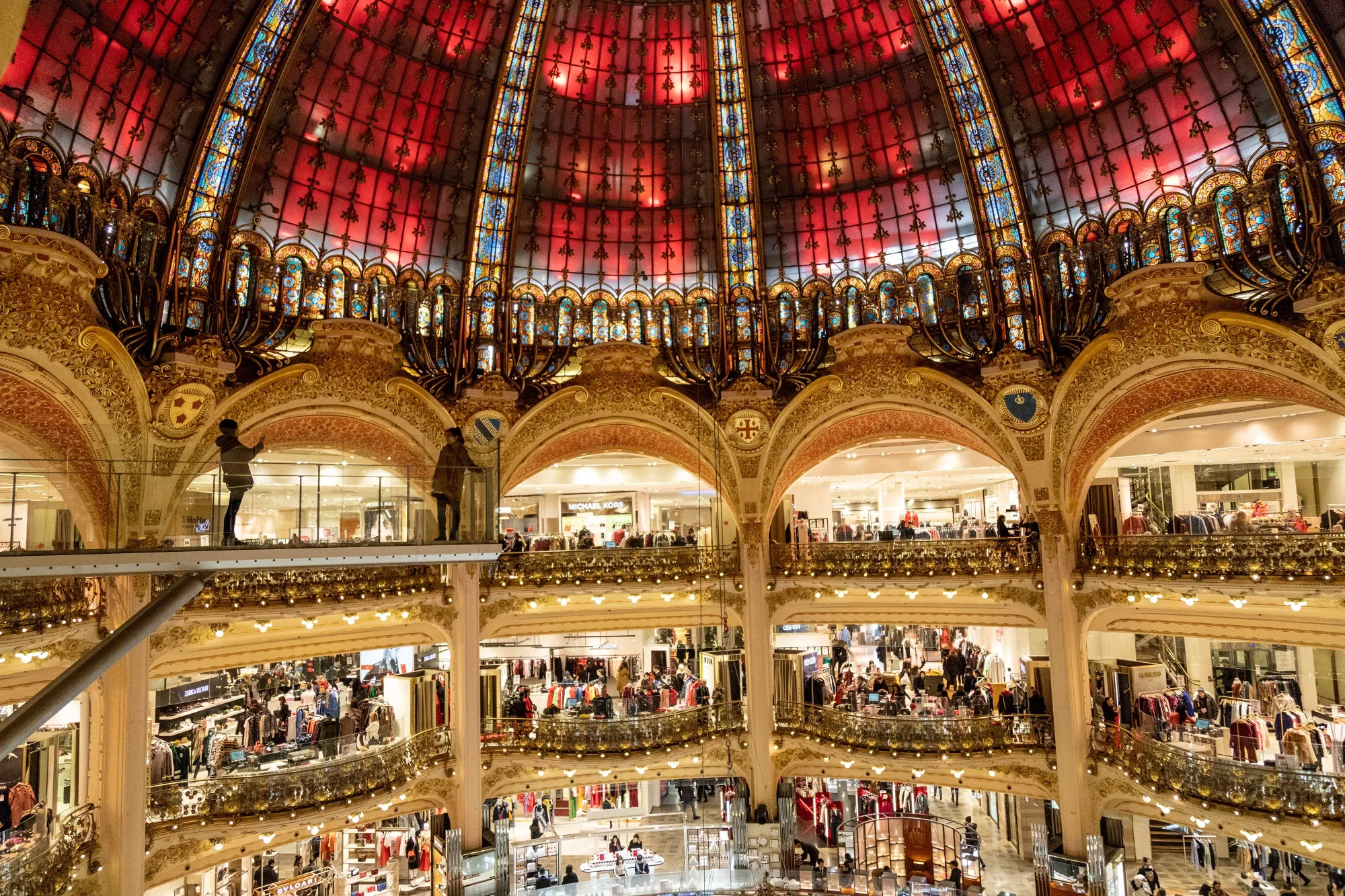 The Galeries Lafayette department store in Paris.