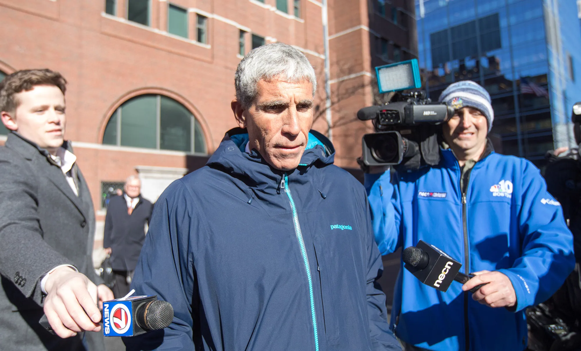 William "Rick" Singer leaves Boston Federal Court in 2019.