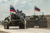 Russian armoured vehicles in Syria in 2020.