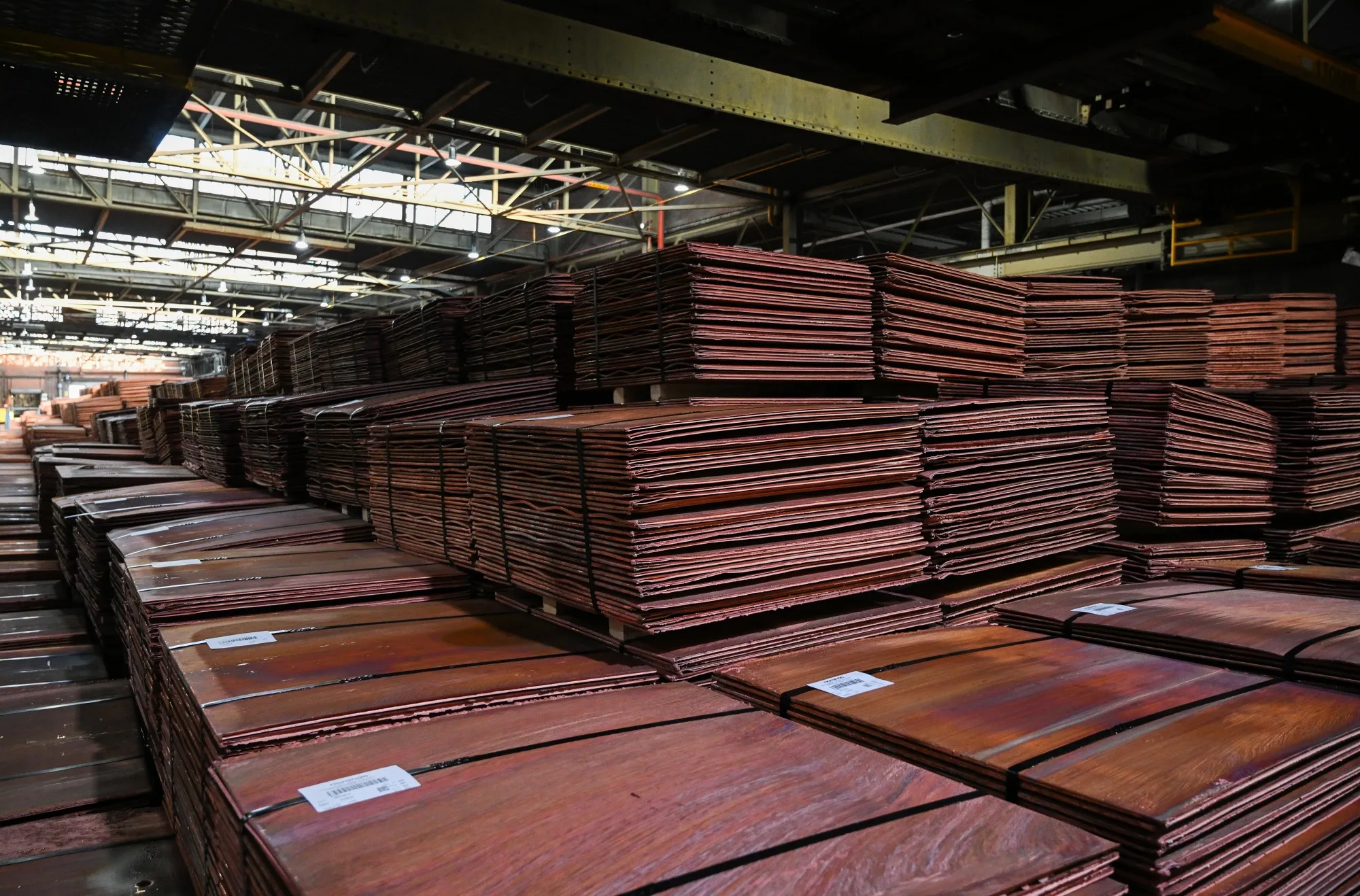 Copper is currently trading at a record high.