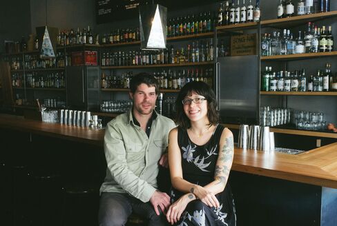 Tin Roof Drink Company's Arnholt (left) and Claire Sprouse, consultants with a cause.