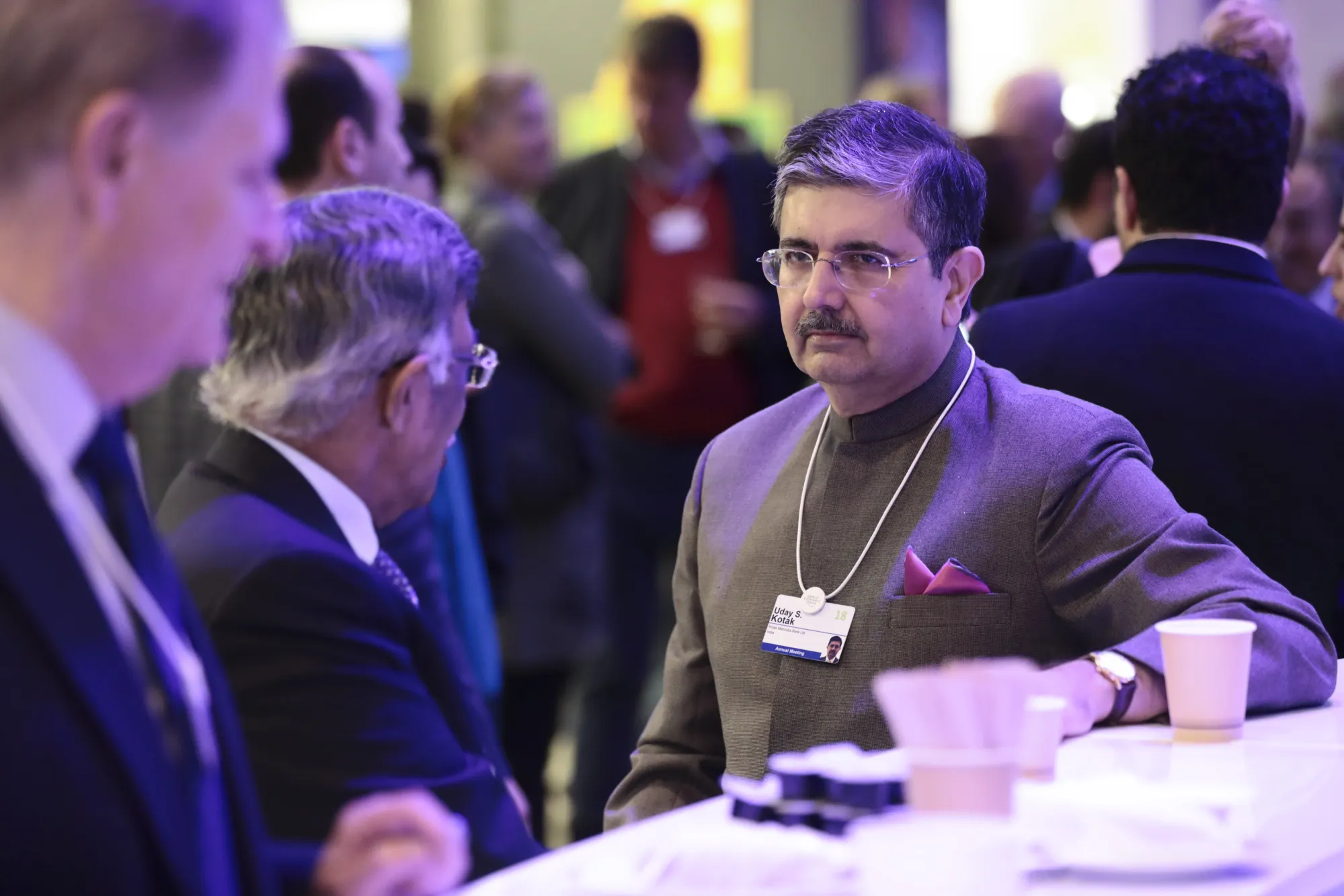 Uday Kotak in Davos&nbsp;earlier this year: Work to do.