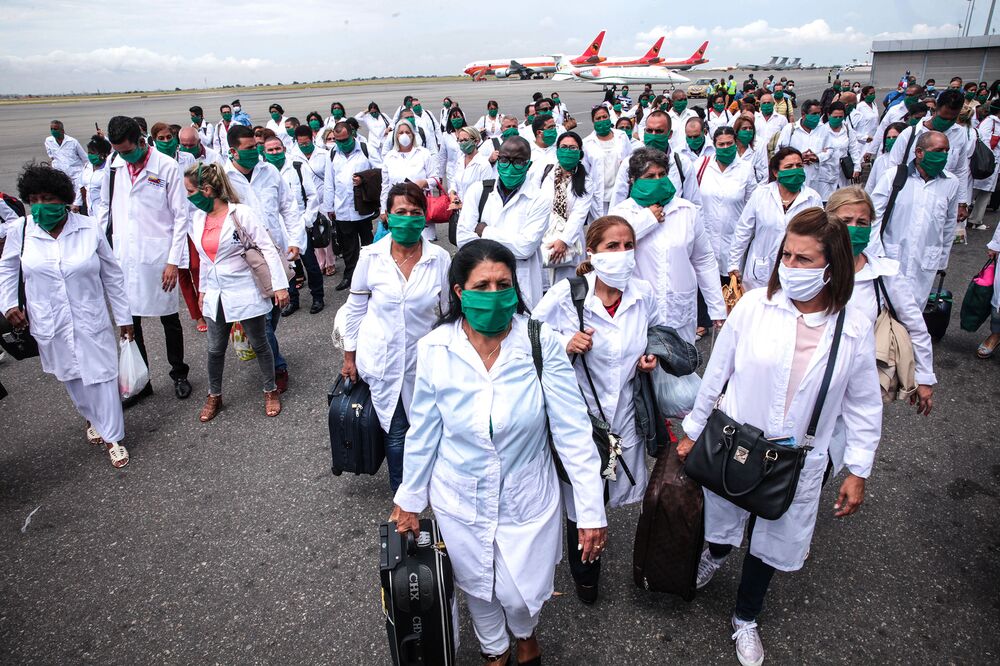 A delegation of Cuban doctors arrives in Angola on April 10 to help the African country fight the Covid-19 pandemic.