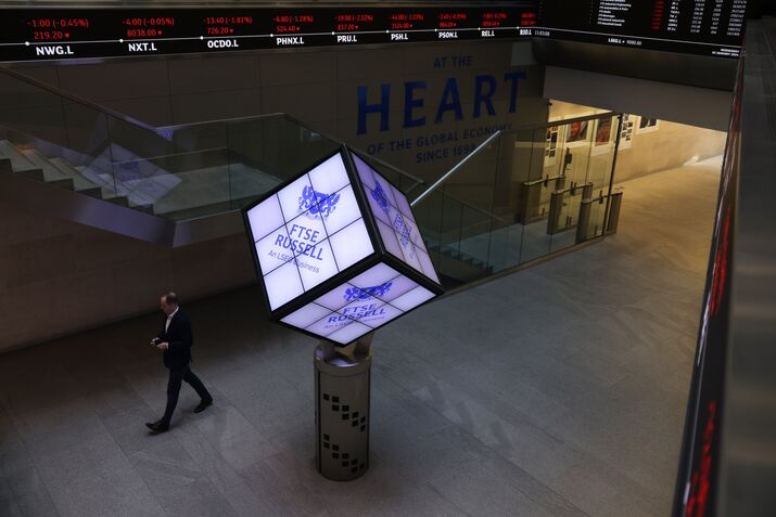 The London Stock Exchange on 40th Anniversary of FTSE 100