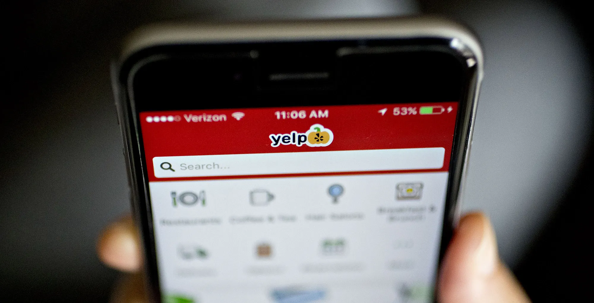 The Yelp app