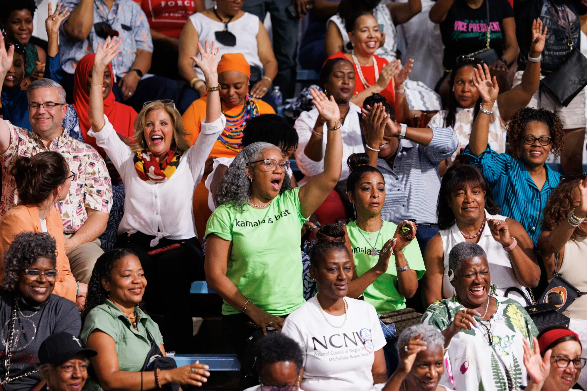 Supporters during an event in Upper Marlboro, Maryland, in August.