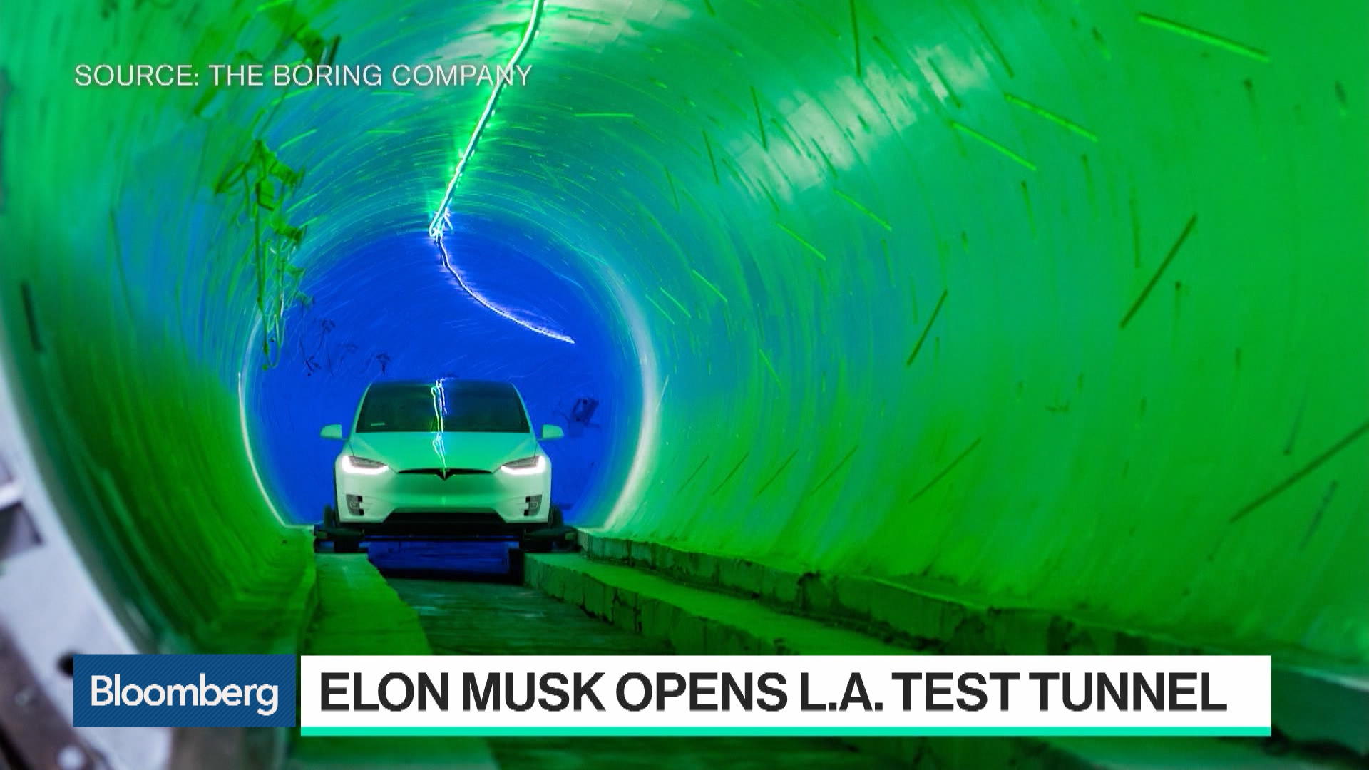 Watch Inside Elon Musk's California Tunnel Launch Party Bloomberg