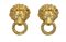 Gold and diamond lion earrings by Van Cleef & Arpels.