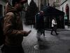 Pedestrians outside the New York Stock Exchange.