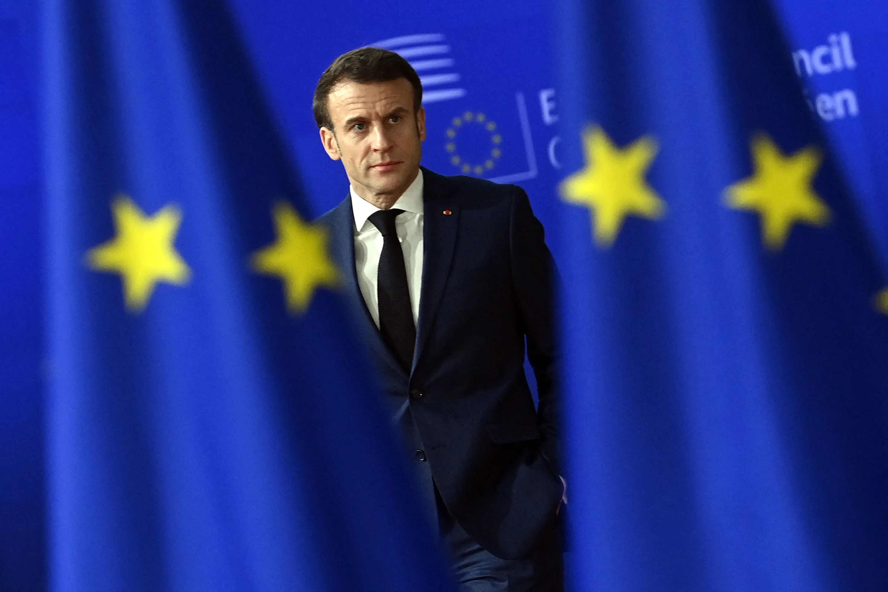 Emmanuel Macron in Brussels, on Dec. 15.