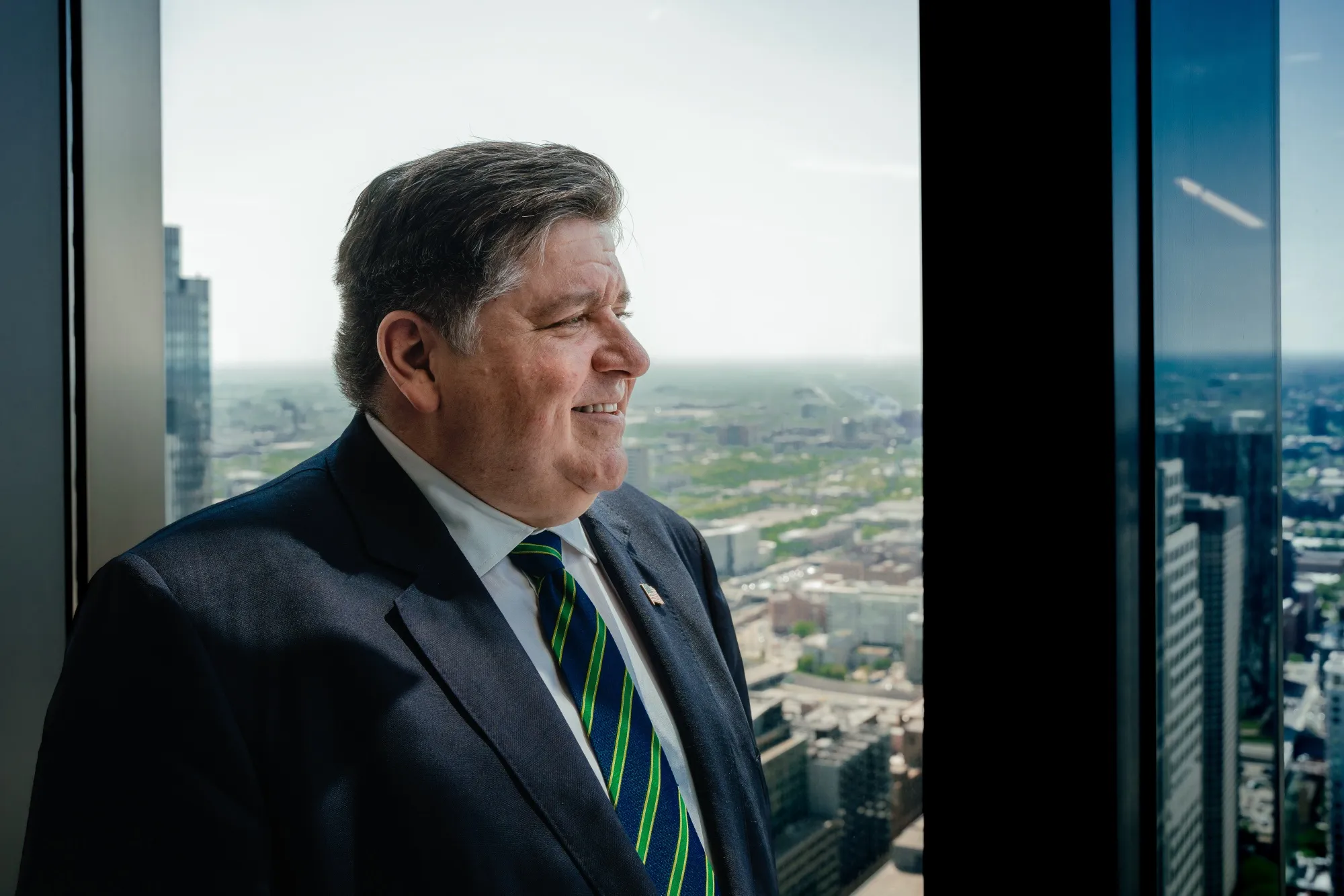 J.B. Pritzker in Chicago, Illinois.
