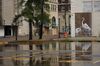 Storefronts are boarded up ahead of Hurricane Laura in Beaumont, Texas, U.S., on Wednesday, Aug. 26, 2020. 