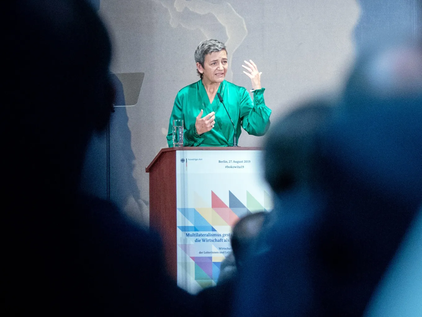 Margrethe Vestager on Aug. 27.