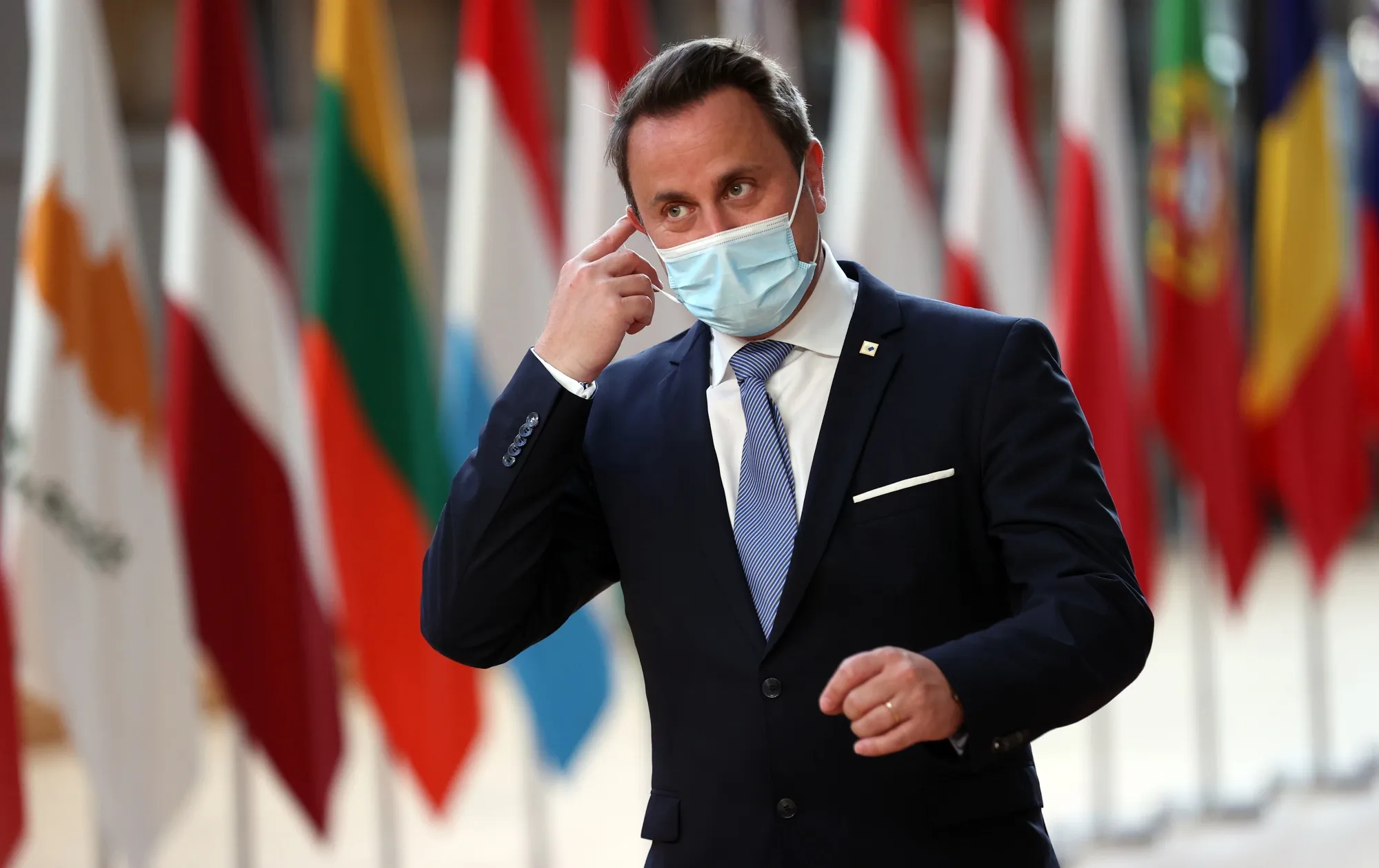 Xavier Bettel at an EU leaders summit in Brussels on May 25.