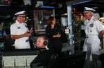 Vice President Kamala Harris aboard the USS Howard&nbsp;in Yokosuka, Japan, on Sept. 28.